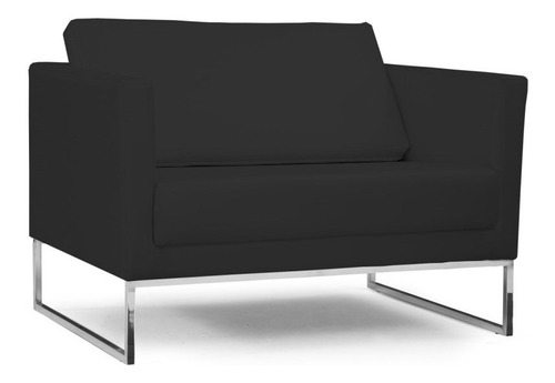 Poltrona Decorativa Maia 106cm C05 Corano Preto - Domi