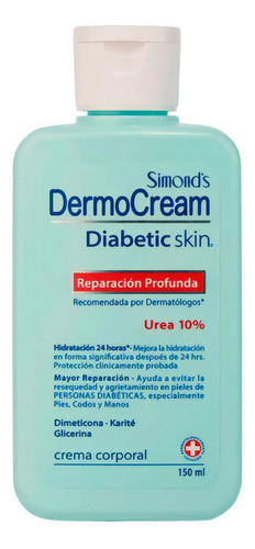  Simonds Crema Corporal Dermocream Diabetic Skin 150ml