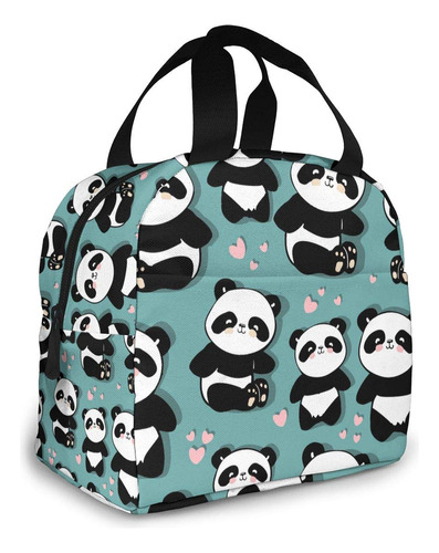 Linda Bolsa Almuerzo Aislamiento Panda Para Mujer Hombr