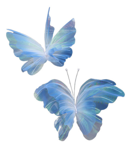 Decoración De Mariposas Artificiales, Mariposa Grande Azul