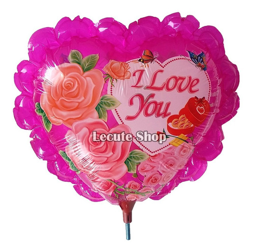 Globo Luminoso De Corazón 13 Pulgadas San Valentin Amor Love