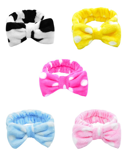 Banda Cabello Elástico Suave Moño Rutina Maquillaje 18cm