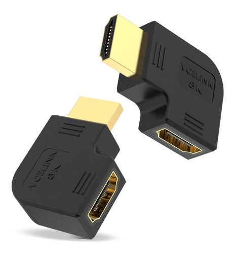 Vcelink Adaptador Hdmi Plano De 90 Grados Y 270 Grados, Adap