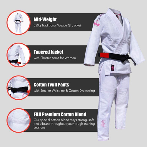 Fuji Ibjjf Uniforme, Rosa