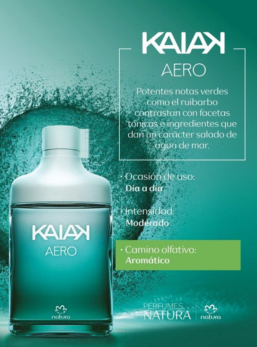 Imagen 4 de 4 de Natura Kaiak Aero EDT 100 ml para hombre