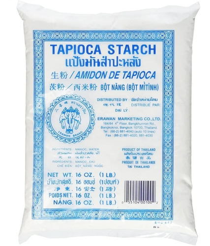 Fécula De Tapioca Sin Gluten (fécula De Mandioca Yuca) 454g