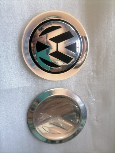 2 Emblemas Lata Vw Para Centro De Rin 17 Jetta A4 Clásico 