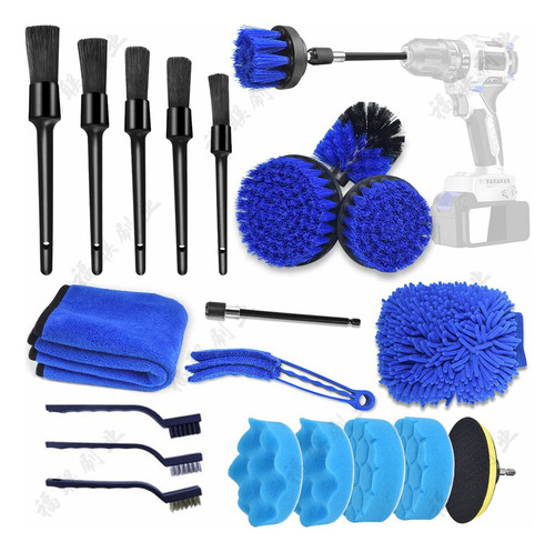 Cepillo Para Detalles De Limpieza Automática, Kit Para Detal