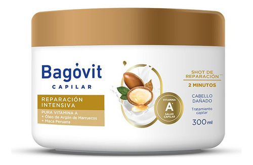Bagovit Mascara Reparacion Intensiva Cabello Dañado 300 Ml