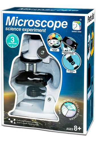 Microscopio Monocular Led Para Niños Aumento 1200x Toystore