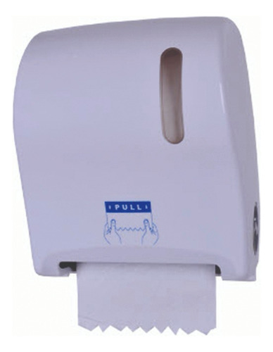 Dispensador Plástico Toalla De Papel Rollo Auto-corte Blanco