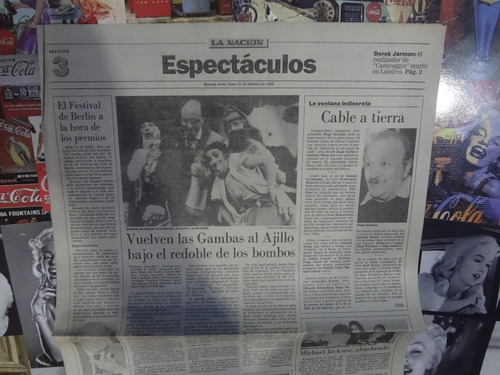 La Nacion Espectaculos 1994 Gambas Al Ajillo Michael Jackson