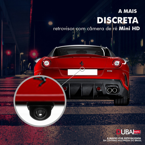 Retrovisor Com Câmera De Ré Fiat Uno 2018 2019 2020 2021