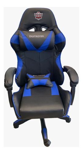 Silla Gamer Con Masajeador En Color Amarilla