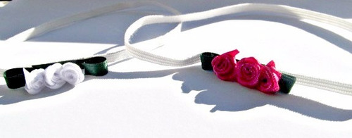 Vinchas De Flores De Tela Por Mayor Pack X 10 Unidades