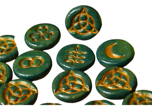 Runas Wicca Bruja Triqueta +bolsa