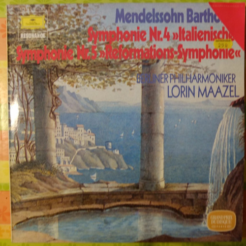 Vinilo Música Clásica: Mendelssohn Sinfonías N°4 & N°5