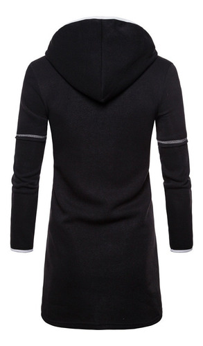 Chaqueta De Chaqueta Con Capucha Para Hombre D7, Larga, Tal