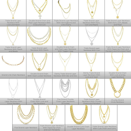Collar De Capas Collares Delicados En Capas Collares De Capa