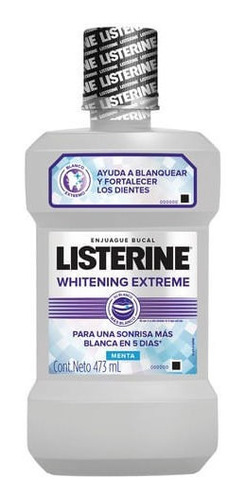 Enjuague Bucal Listerine Whitening Extreme X 473 Ml