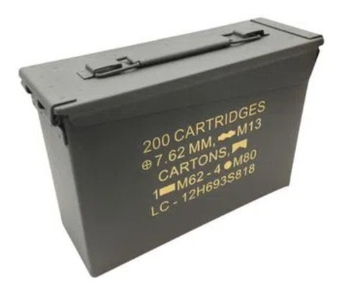 Caixa Munição Ammo Box Ntk Tático Aço Todos Calibres Militar