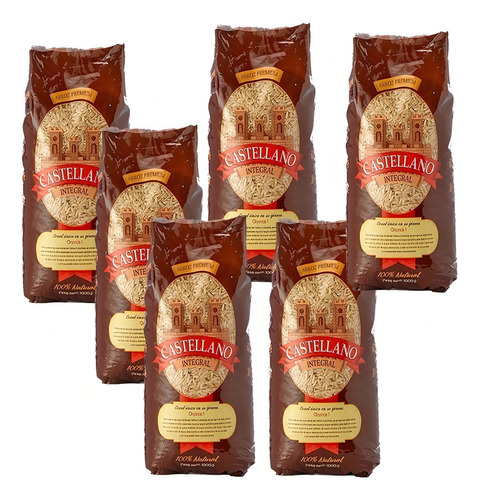 6 Arroz Integral Castellano - Kg A $9917