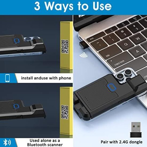 Escáner De Código De Barras 2d Qr Bluetooth, Escáner De De