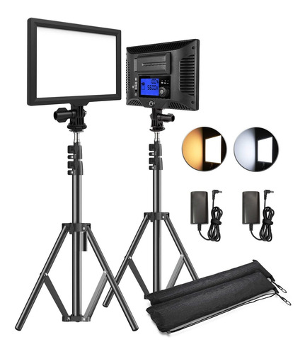 Switti Kit Iluminacion Video Led Luz Panel Bicolor Para