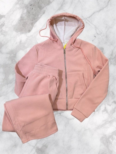 Conjunto De Micropana Acanalada - Temporada Otoño/invierno Coral Lisa Xl