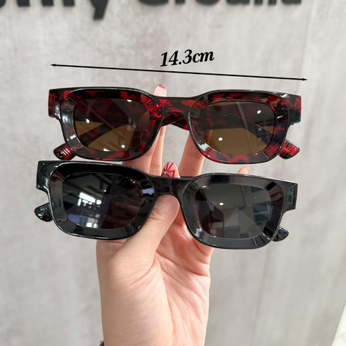 Gafas De Sol Cuadradas Pequeñas Con Espejo De Color Caramelo