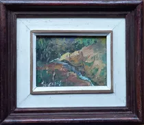 Comprar Quadro Paisagem Assinada , Óleo Sobre Tela , 9x12cm(mi)! Jv9