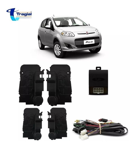 Kit Trava Eletrica Origina Ft4 Mn Fiat Palio 2012 4p Tragial