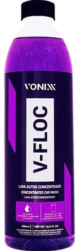 Shampoo Automotivo Neutro Concentrado V-floc 500ml Vonixx