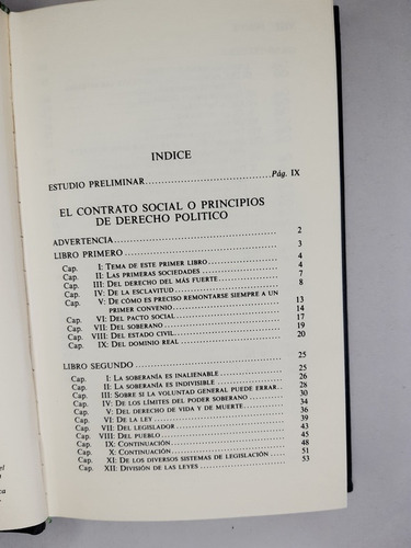 Libro El Contrato Social Tomo 2 Jean-jacques Rousseau 190sv8 (Usado)