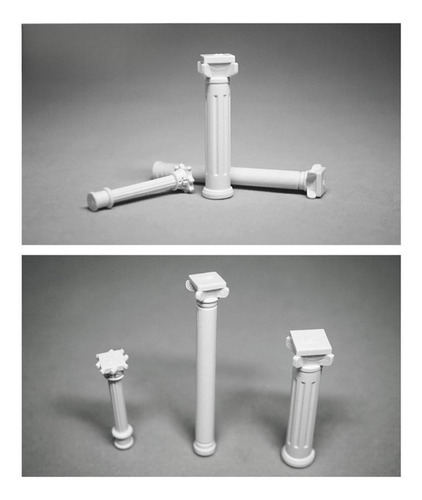 6x Mini Columnas Modelo Estatuas Griegas Clásicas 3,5 Cm