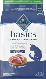 Alimento Para Gato Blue Buffalo Basics Sabor Pato-papa 2.2kg