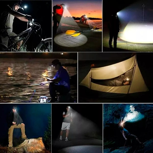 Lanterna Tatica De Cabeca Led Cree Com Zoom 3000 Lumens