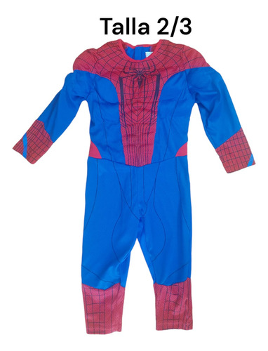 Disfraz Spiderman Talla 2-3 Usado Buen Estado Niño Musculoso