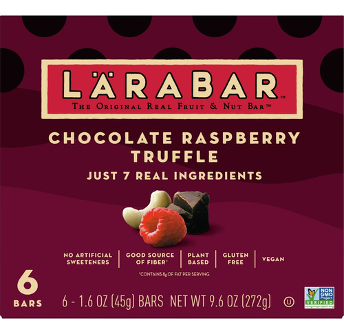 Larabar Bars Trufa De Frambuesa 6u Veganas 4pack