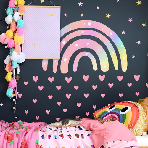 Adhesivos De Pared Deslumbrantes Y Coloridos Con Forma De Am