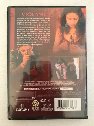 Dvd Original Violame Baise Moi Raffaela Anderson Karen Bach (Usado)