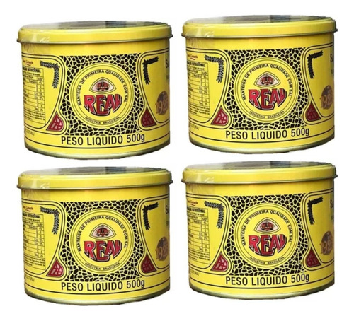 Manteiga Real 500g 4 Unidades