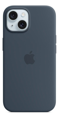 Capa Com Magsafe Para iPhone 15, Apple, Silicone Azul