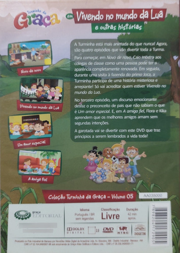 Dvd Turminha Da Graça Em Vivendo No Mundo Da Lua (Usado)