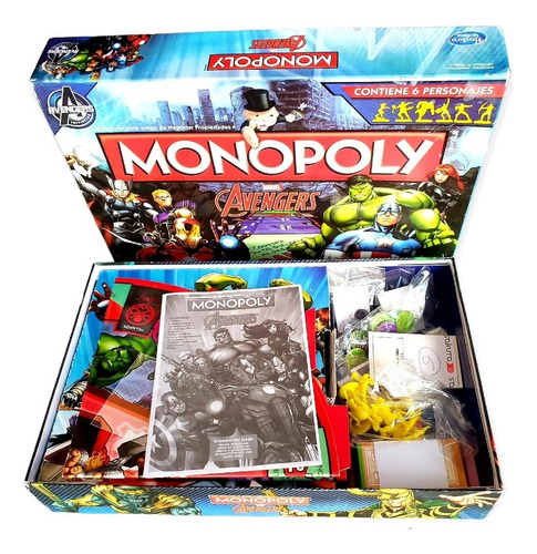 Juego De Mesa Monopoly Avengers Leer (Usado)