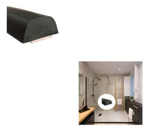 Comprar Burlete Zócalo Negro Agua Ducha 1 Metro Piso Baño Sin Adhesi