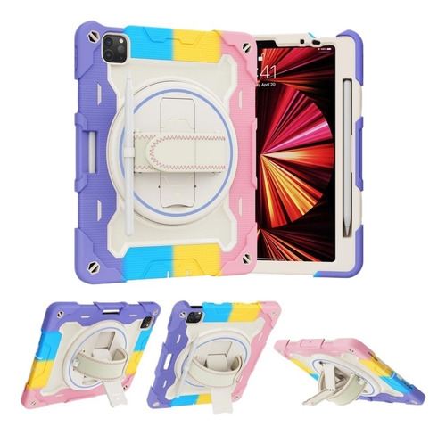 Capa Giratória De 360° Protetor Multicamadas De Para iPad
