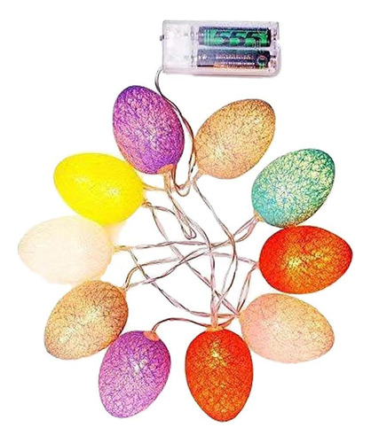/ Cadena De Luz Led 2-mode 6ft/10ft Huevo De Pascua Fiesta