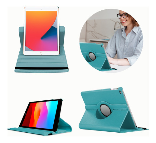 Funda Gira 360° Compatible Con iPad Air A1474 A1475 A1476