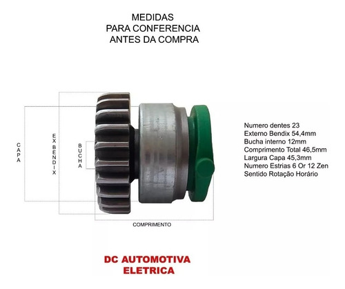 Bendix Arranque Ford Fiesta Ka Ranger 23d 12-spl S/lucas